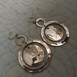 Silver hoop earrings